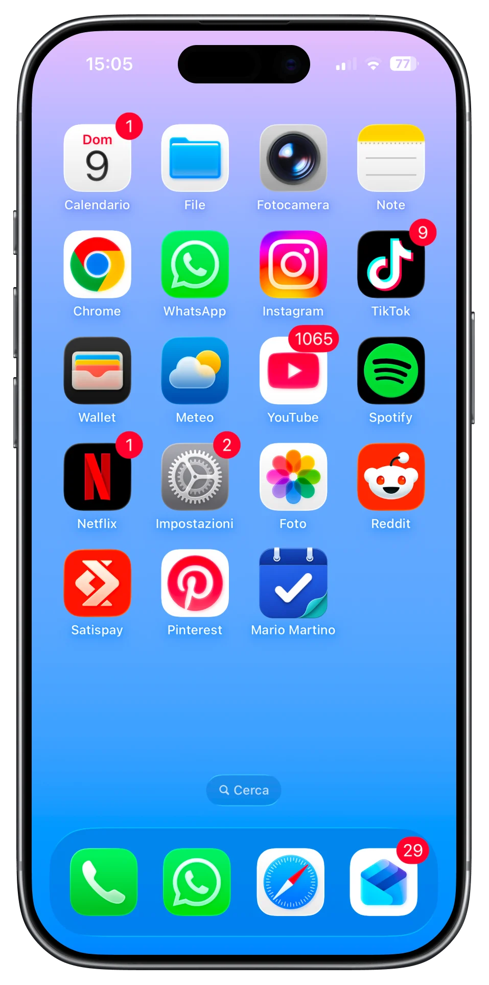 PrenotazioniApp aggiunta alla schermata Home del telefono di un cliente